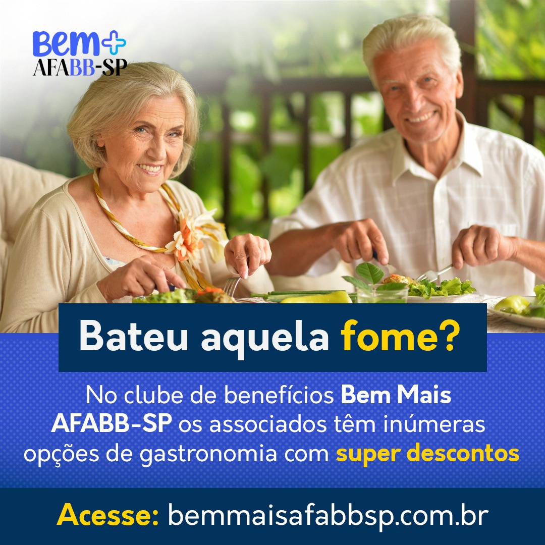 Clube de benefícios Bem Mais AFABB-SP disponibiliza mais de 50 parcerias em gastronomia