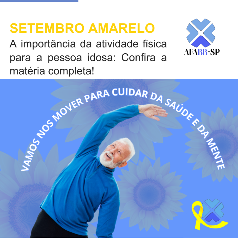 A importância da atividade física para a pessoa idosa e para saúde mental 
