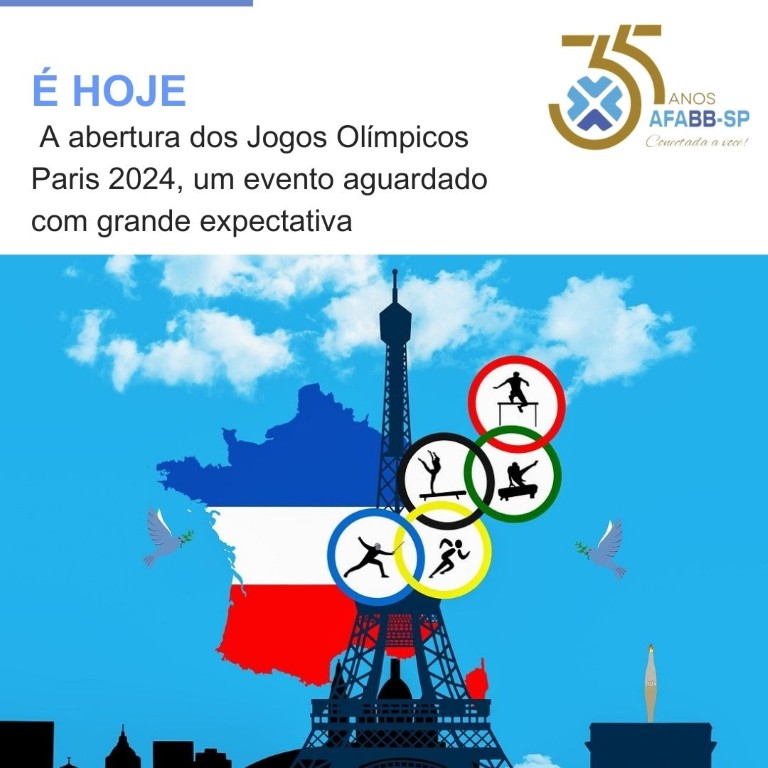 É HOJE: Abertura dos jogos Olímpicos Paris 2024, um evento aguardado com grande expectativa.