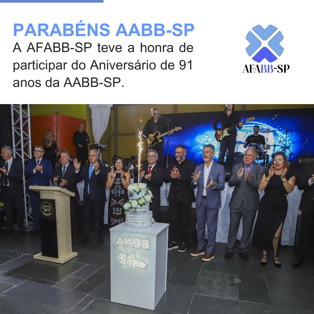 A AFABB-SP parabeniza a AABB-SP pelos seus 91 anos de história!
