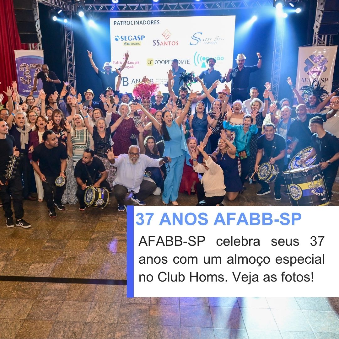 37 anos afabb-sp: AFABB-SP celebra seus 37 anos com um almoço especial no Club Homs. Veja as fotos!