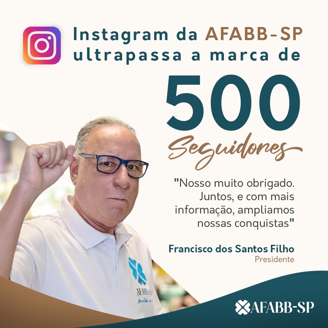 Instagram da AFABB-SP ultrapassa a marca de 500 seguidores