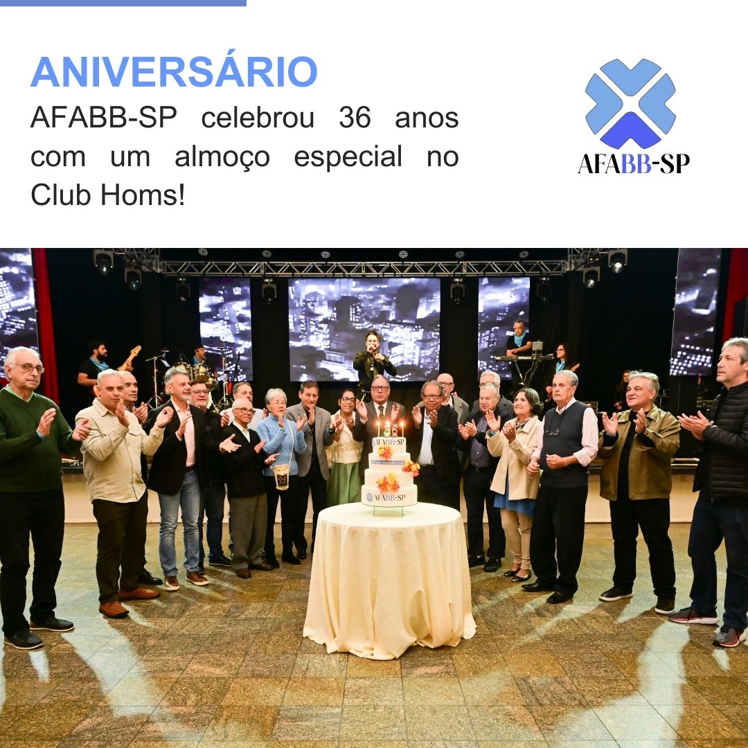 Almoço comemorativo marca os 36 anos da AFABB-SP com alegria e celebração!