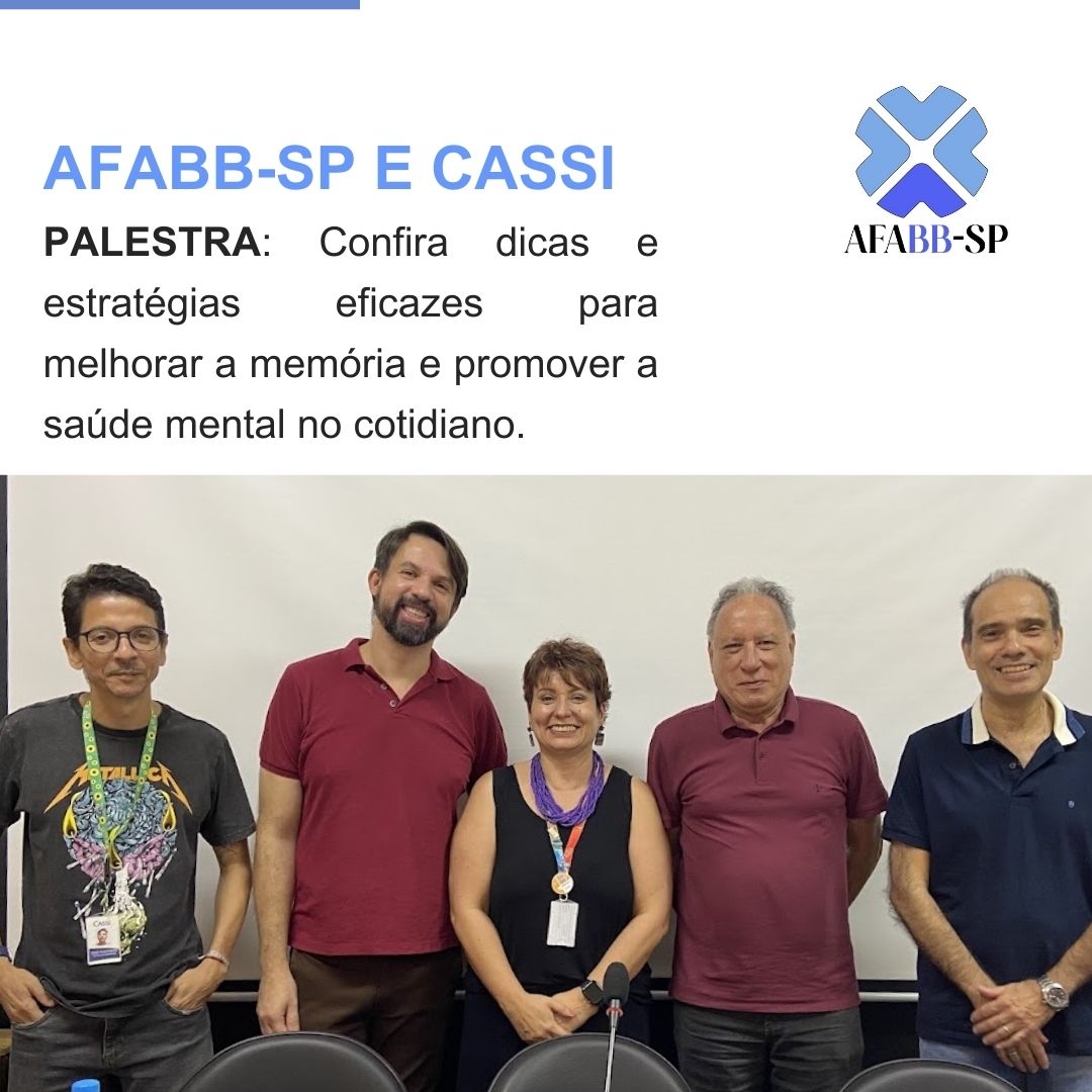 AFABB-SP e CASSI promovem palestra sobre Memória e bem-estar mental