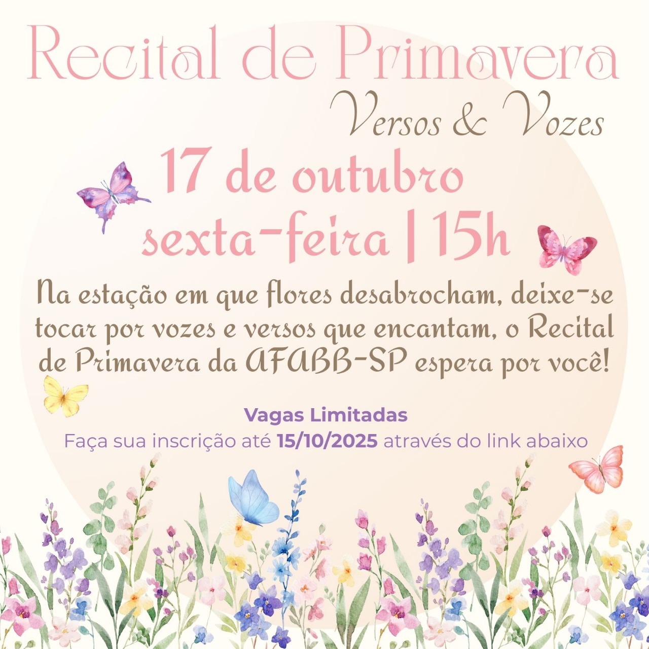 Convite Especial: Recital de Primavera – Versos & Vozes 2025