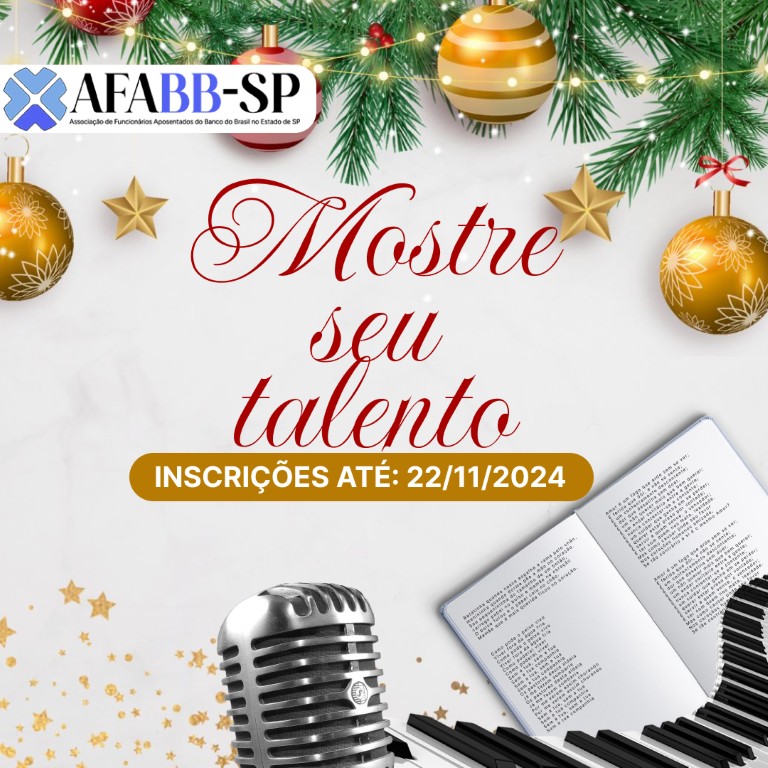 Mostre seu talento: Inscrições abertas 