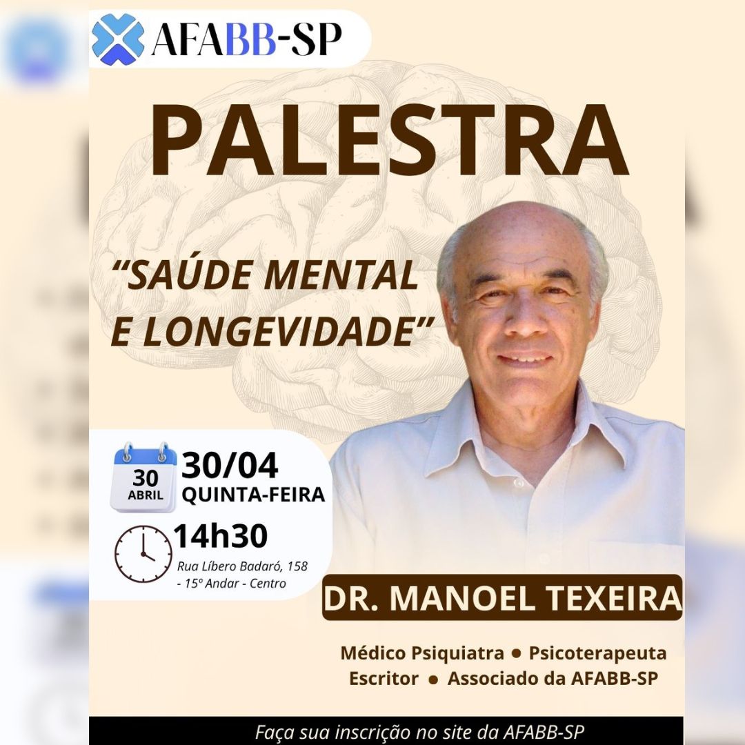 AFABB-SP promove palestra sobre saúde mental e os desafios das novas gerações