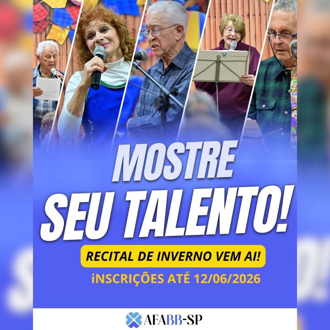 Mostre seu talento: Inscrições abertas - Recital de Inverno 2026