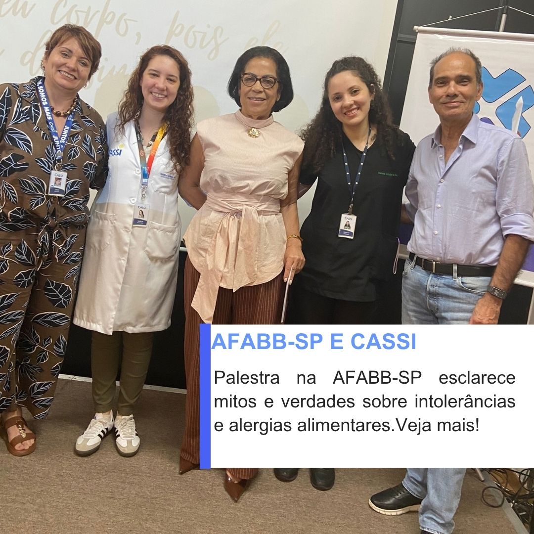Palestra na AFABB-SP esclarece mitos e verdades sobre intolerâncias e alergias alimentares.