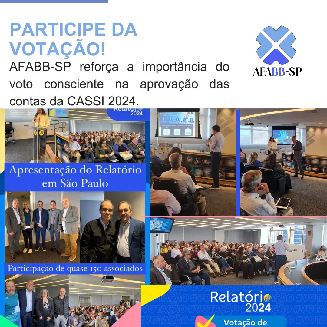 Diretoria da AFABB-SP participa da apresentação do Relatório Anual da CASSI