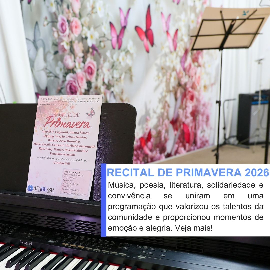 Recital de Primavera Vozes & Versos 2026. Vejam as apresentações!