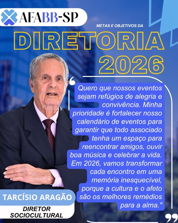 PALAVRA DIRETORIA: Tarcísio Saraiva Aragão 