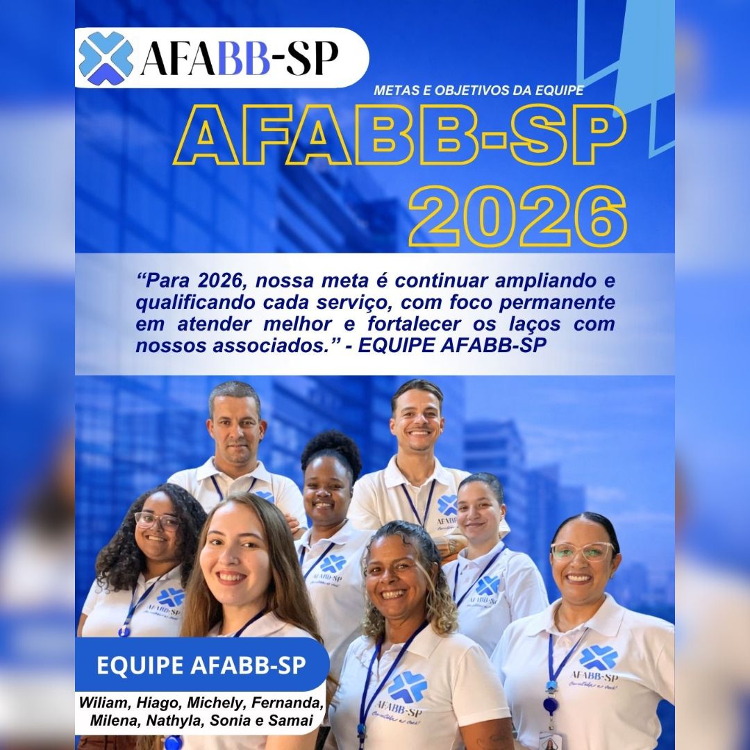 Mensagem da equipe AFABB-SP