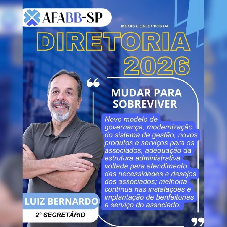 PALAVRA DIRETORIA: Luiz Bernardo 