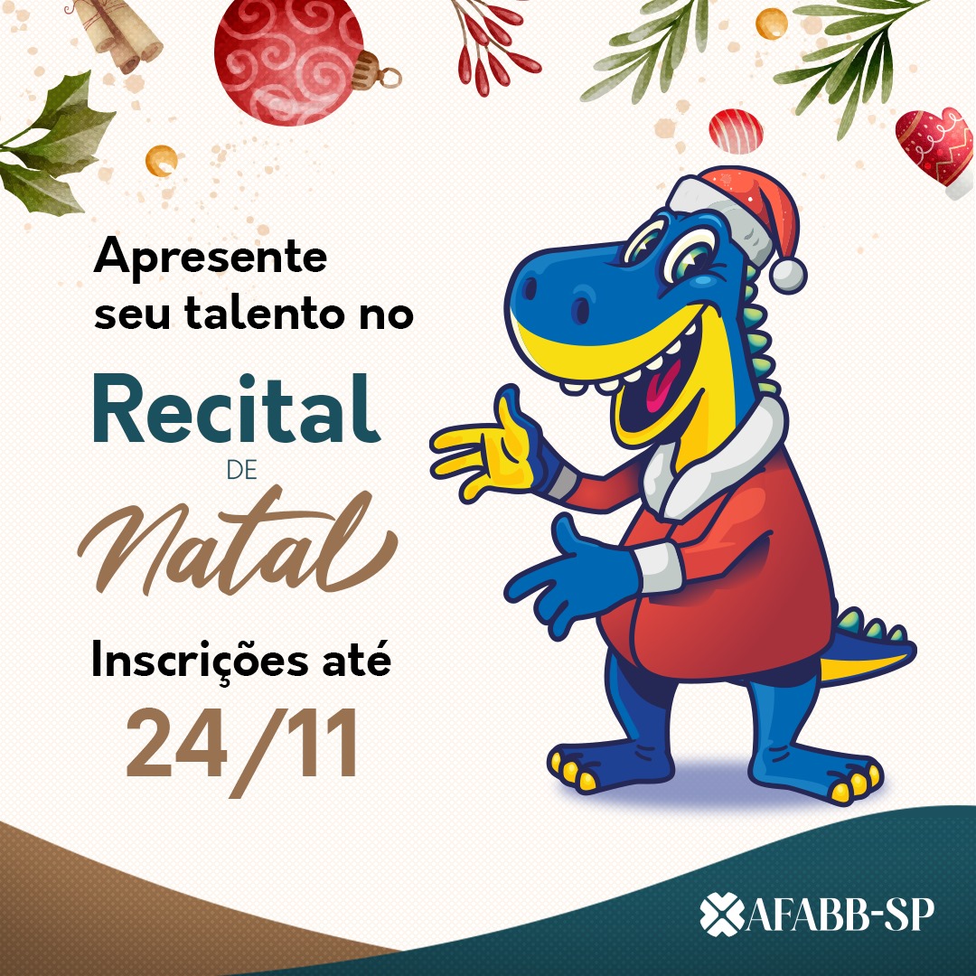 AFABB-SP abre inscrições para o Recital de Natal. Participe, compartilhe seu talento!