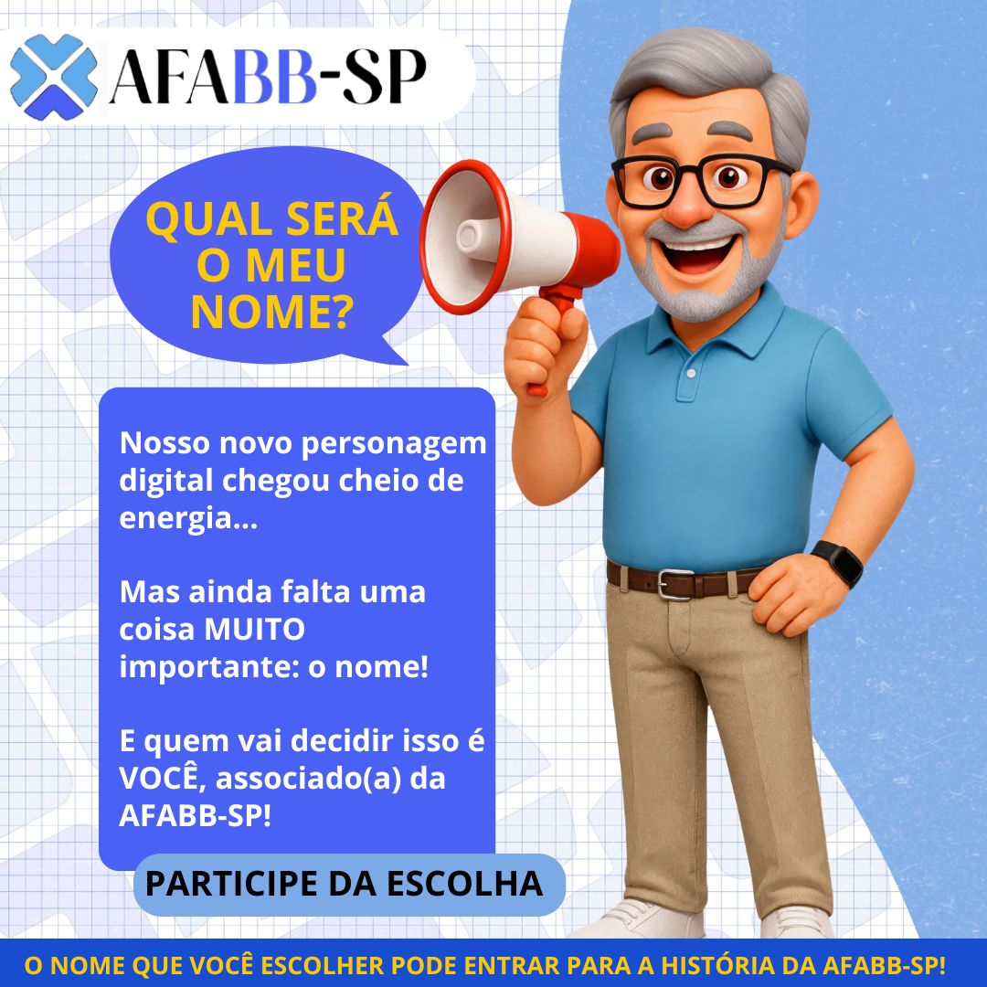 Escolha o nome do nosso novo personagem digital!